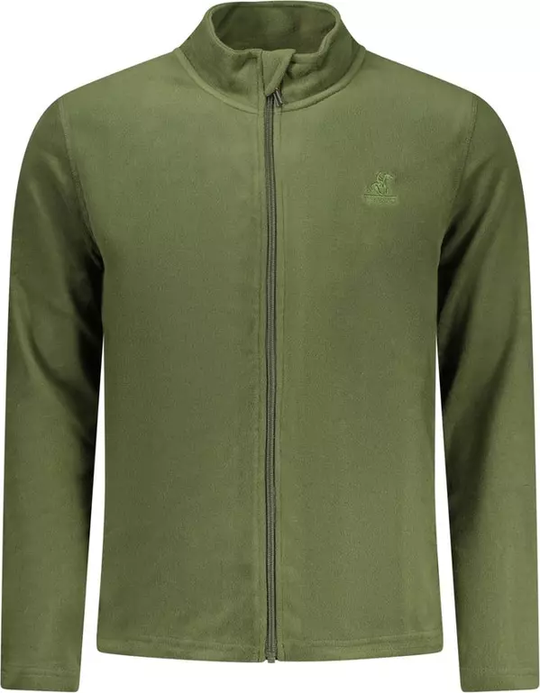 Verde Polyester Men Felpa