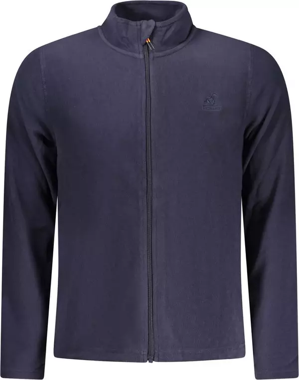 Blue Polyester Men Sweatshirt