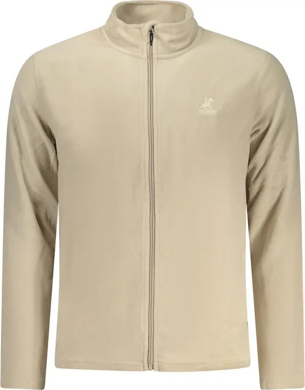 Beige Polyester Mens Sweatshirt