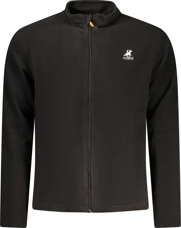 Black Polyester Men's Sweatshirt