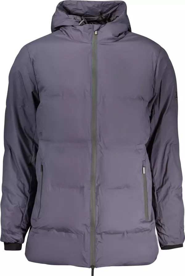 Blu Polyester Men's Jacket