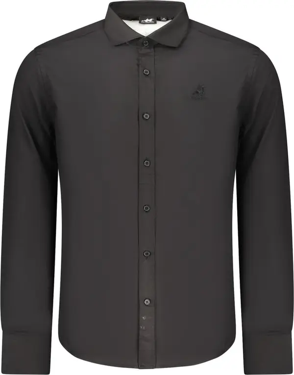 Black Cotton Mens Shirt