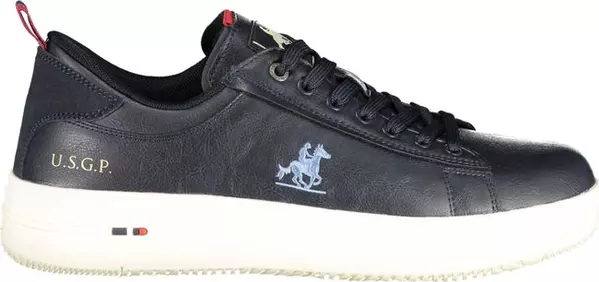 Blue Polyester Men Sneaker