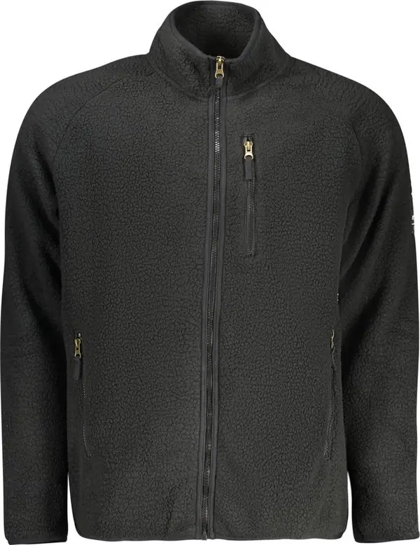 Black Polyester Men's Sweatshirt