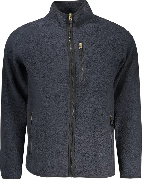 Blu Polyester Men Sweatshirt