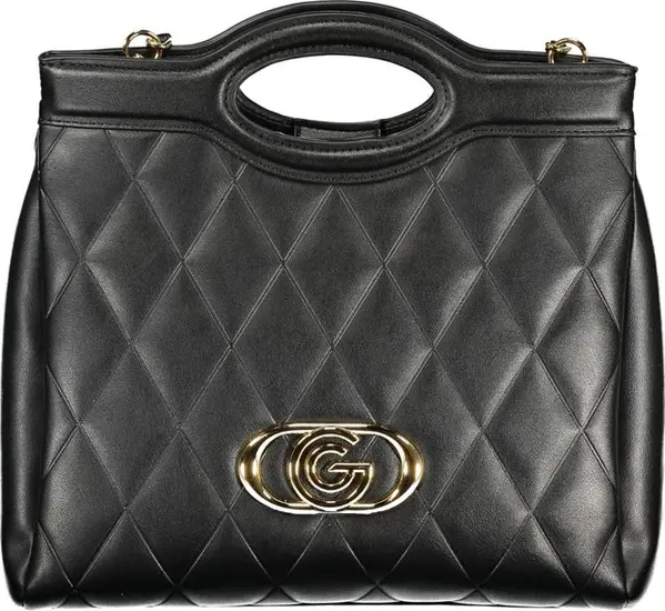 Nero Polyurethane Women Handbag