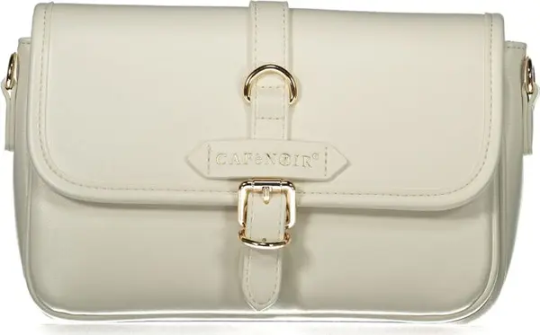 Bianco Polyurethane Women Handbag