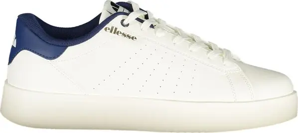 White Polyurethane Men's Sneaker