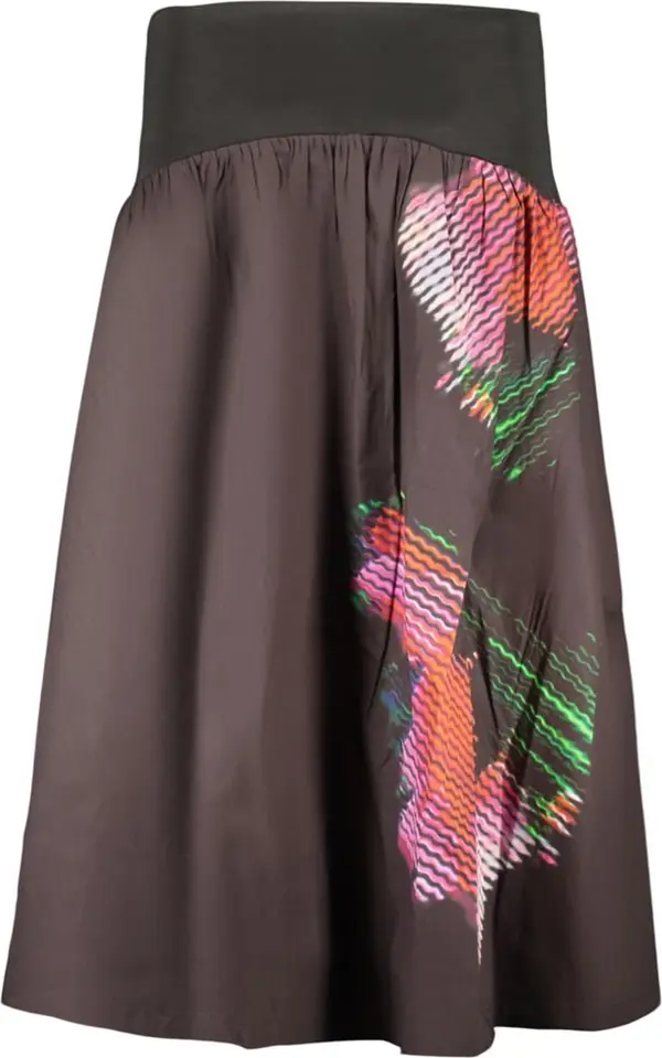 Black Cotton Women Skirt