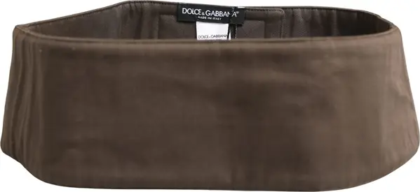 Brown Viscose Wide Belt Waist Cummerband Men