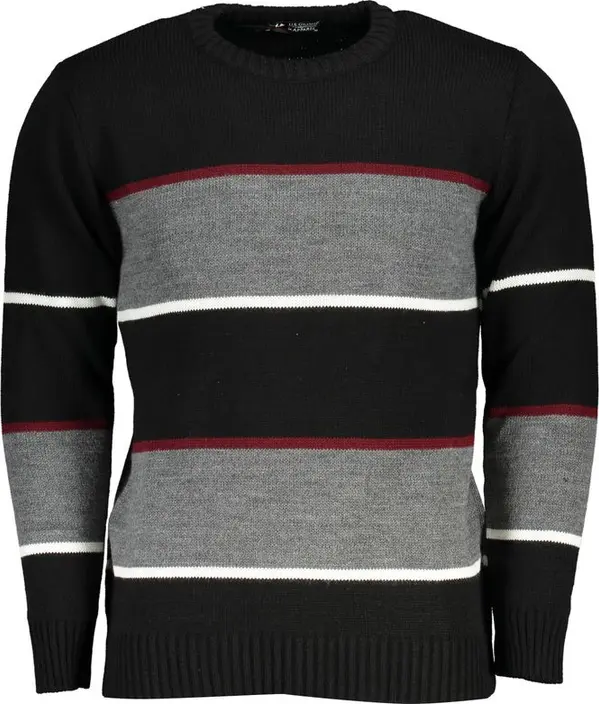Black Acrylic Mens Sweater