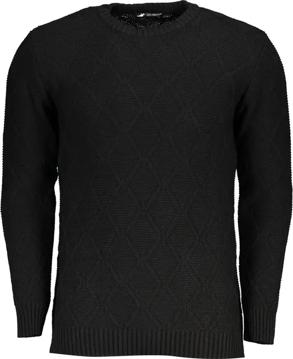 Black Acrylic Men's Sweater