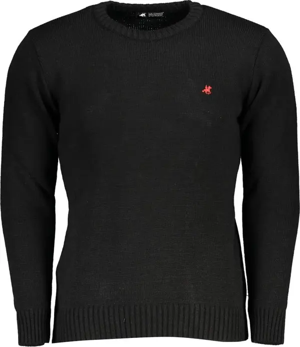 Black Acrylic Men Sweater