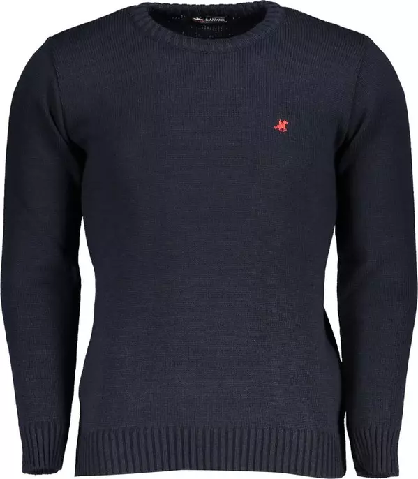 Blue Acrylic Men Sweater