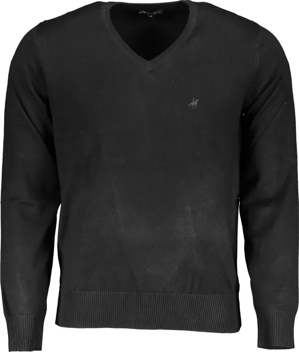 Nero Viscosa Uomo Maglia