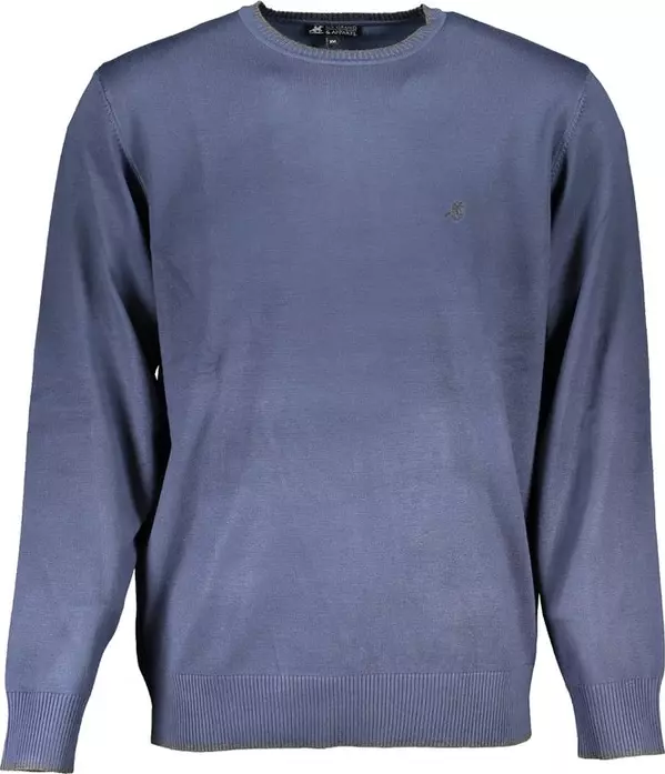 Blu Viscosa Uomo Maglia