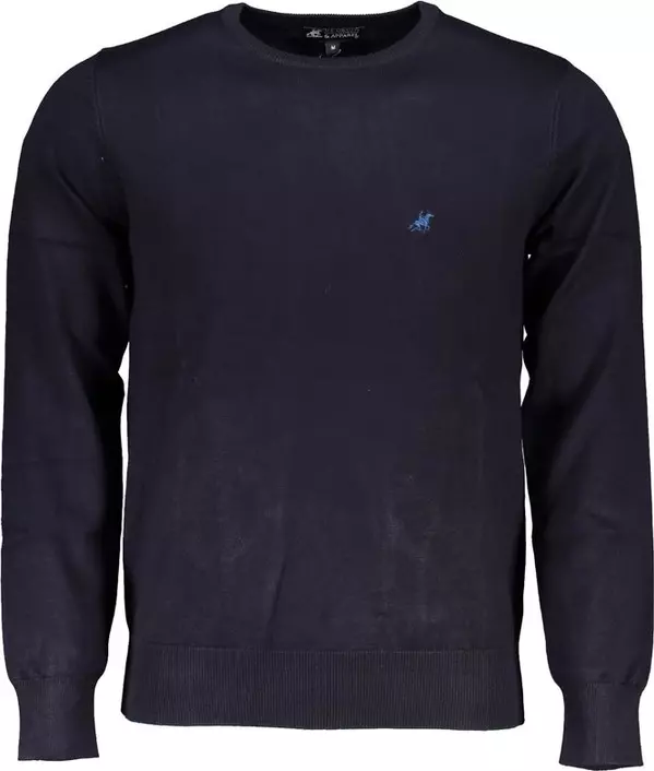 Blue Viscose Men's Sweater