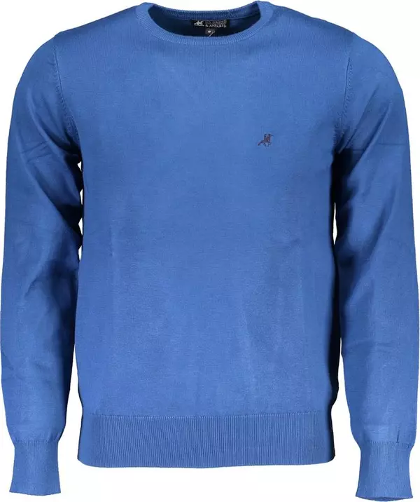 Blu Viscosa Uomo Maglia