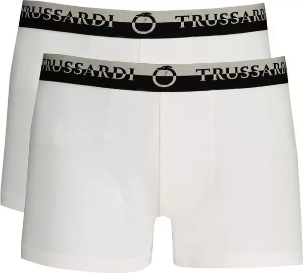 White Cotton Men's Boxer Brief