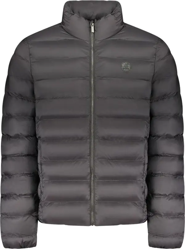 Black Polyester Men's Jacket