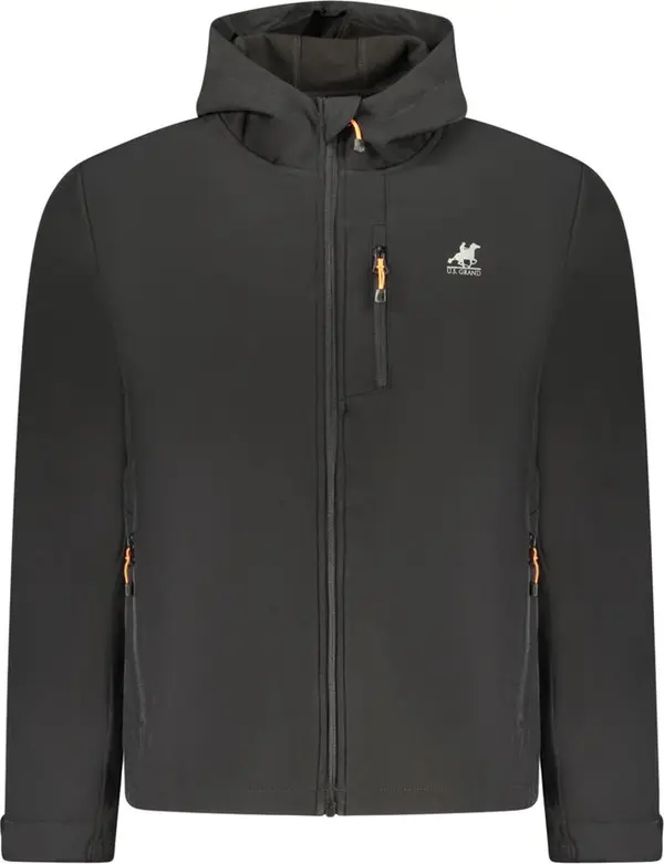 Black Polyester Mens Jacket