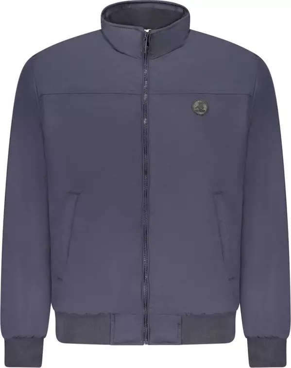 Blu Polyester Men's Jacket