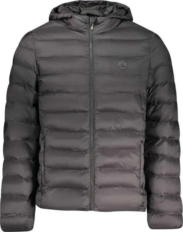 Black Polyester Men's Jacket
