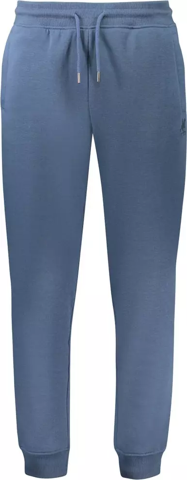 Blue Polyester Men's Trouser