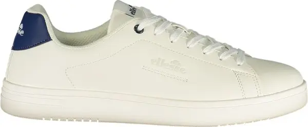 White Polyurethane Men Sneaker