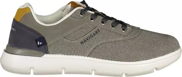 Grigio Poliestere Men Sneaker