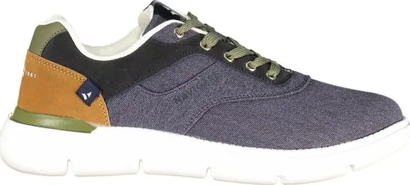Blue Polyester Men Sneaker