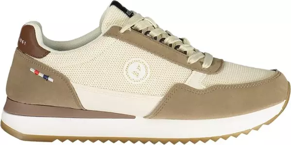 Beige Polyurethane Men Sneaker