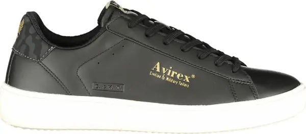 Black Polyurethane Men Sneaker