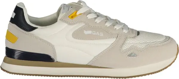 White Polyester Men Sneaker
