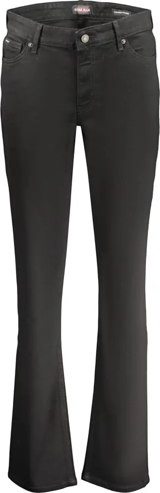 Black Cotton Women's Jeans