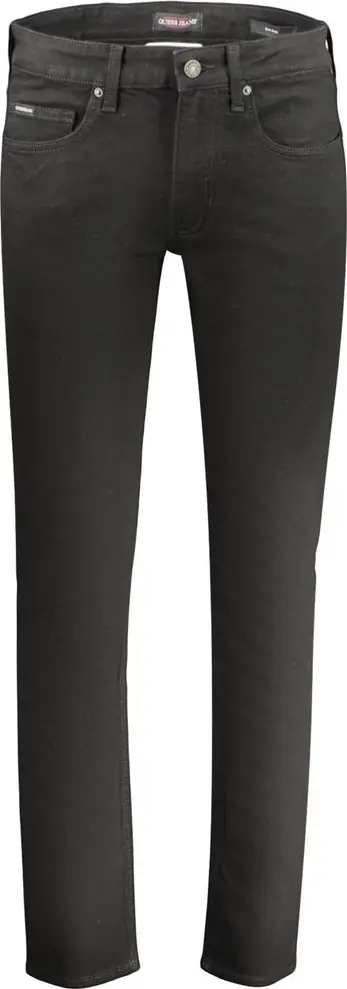 Black Cotton Mens Jeans