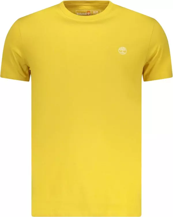 Yellow Cotton Mens T-Shirt
