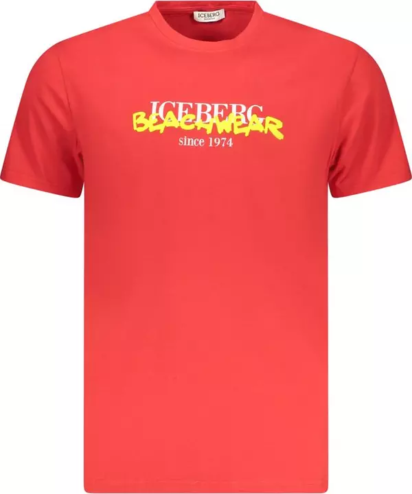 Red Cotton Men's T-Shirt