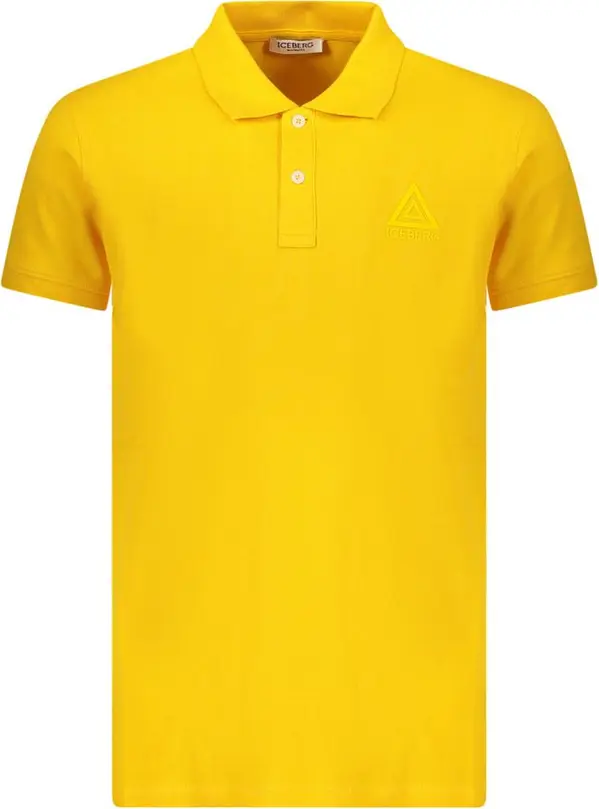 Yellow Cotton Mens Polo Shirt