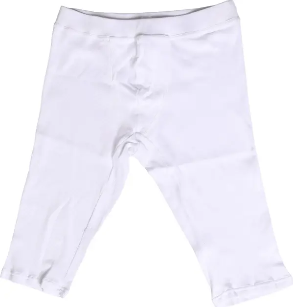 White Cotton Short Johns Men Pants Underwear