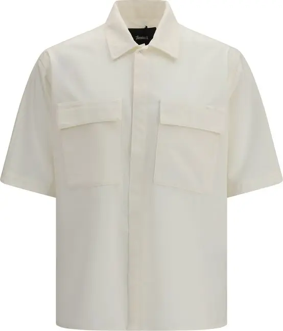 Beige Polyester Shortsleeve Shirt
