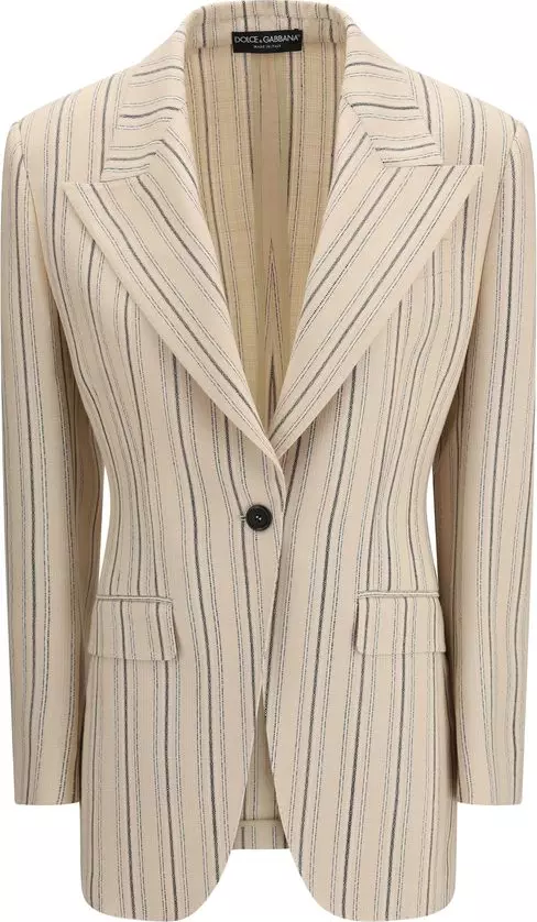 Multicolor Viscose Full-Length Jacket