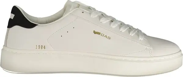 White Polyurethane Men Sneaker