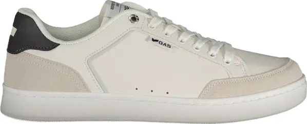 White Polyurethane Men Sneaker