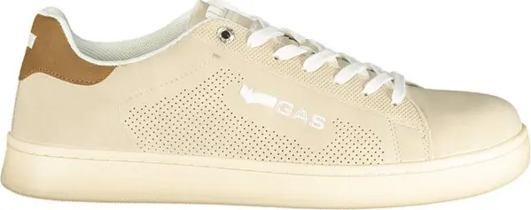 Beige Polyurethane Men Sneaker