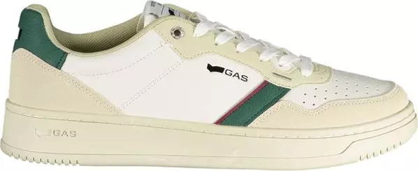 White Polyurethane Men's Sneaker