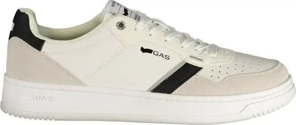 White Polyurethane Men Sneaker