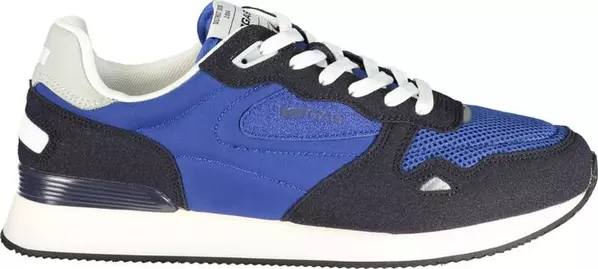 Blue Polyester Men Sneaker