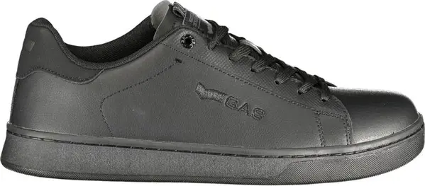 Black Polyurethane Men Sneaker