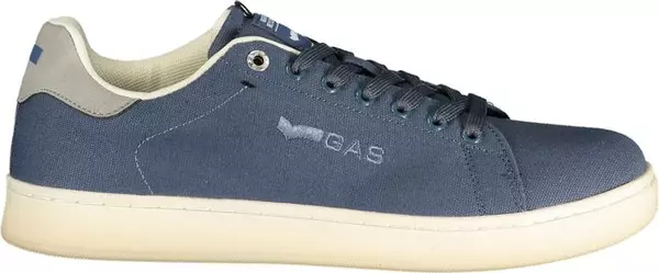 Blue Polyester Men Sneaker
